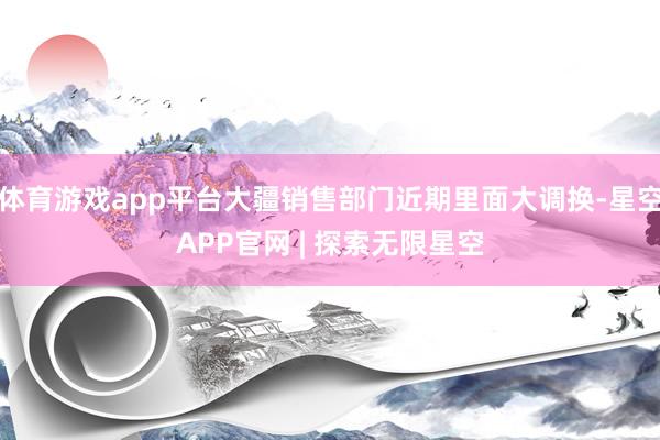 体育游戏app平台大疆销售部门近期里面大调换-星空APP官网 | 探索无限星空
